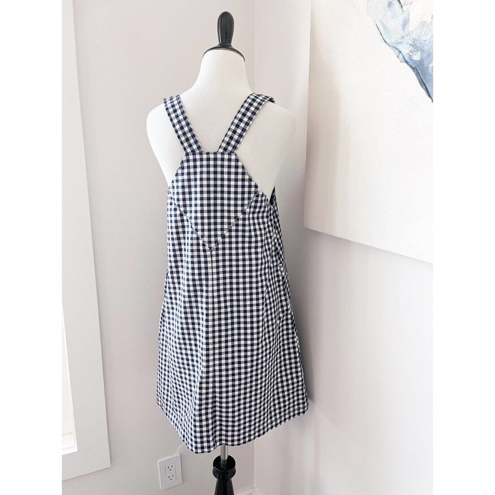 VOLCOM Georgia May Jagger Overalls Frochickie Gingham Dress Medium/M/4/6 NEW - Picture 4 of 10